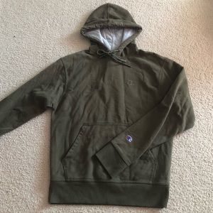 Green champion hoodie